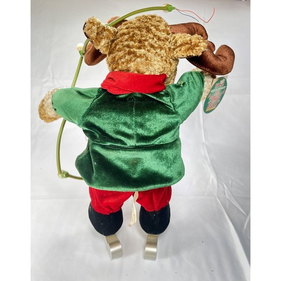 Vintage 1958 DanDee Animated Singing Ice Skates Reindeer Christmas Lights Scarf - Picture 2 of 3